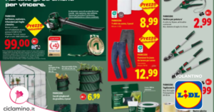 Sul nuovo volantino Lidl arrivano tanti attrezzi Parkside per il giardino in offerta
